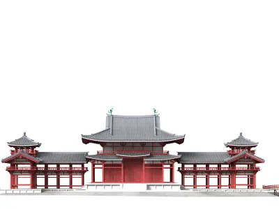 Byodo-in Temple in Kyoto 3D model