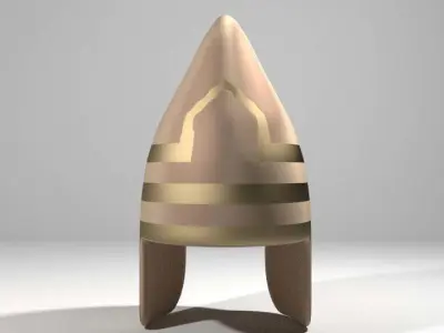 Ancient Combat Helmet - Assyrian Conical 3D model
