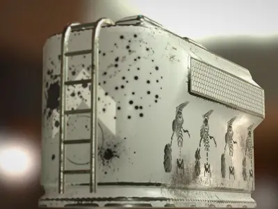 game ready sifi prop Free low-poly 3D model