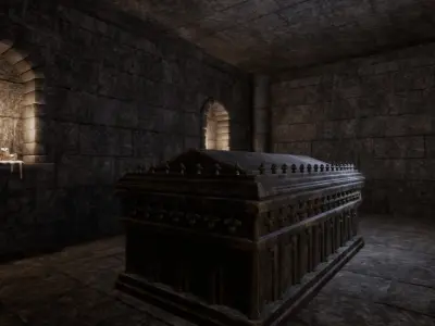 Dark Fantasy Church Pack Low-poly 3D model