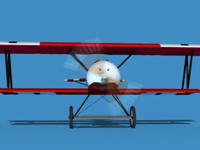 Fokker D-VI V03 3D model