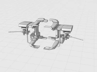 Helicopter Cannon Attachment 3D model