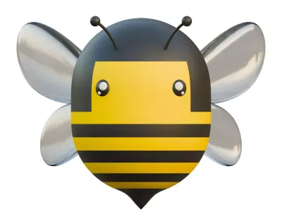 Spring Bee 3D Design Element 3D model