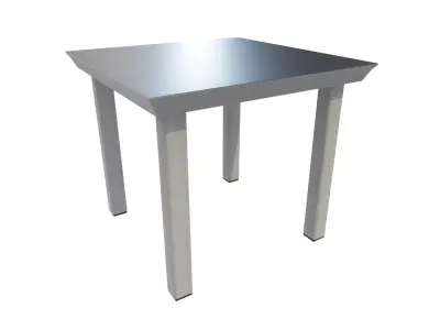 Outdoor Table Low-poly 3D model 14