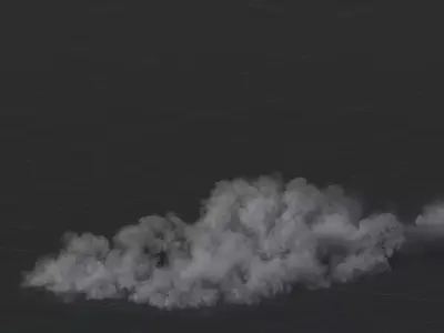 3D Large Scale Smoke Animation 3D model