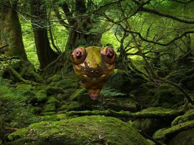 A lizard head Free 3D model