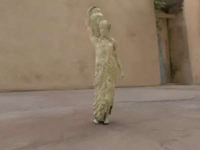 Statue ancient greek of woman 3D model