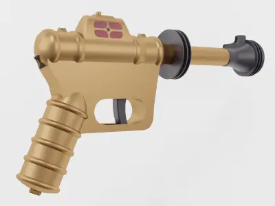 scifi guns 3D model