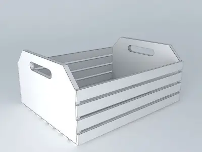 crate, wooden box fruit box Free 3D model