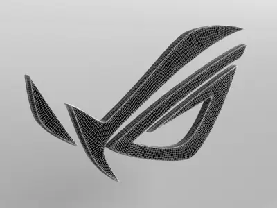 ROG Logo version1 011 Free low-poly 3D model