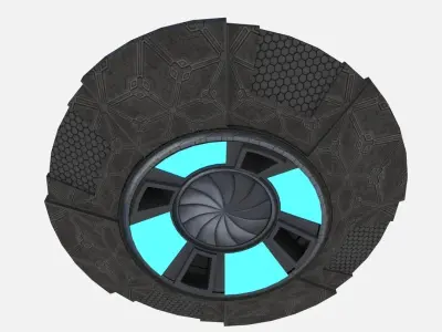 ALIEN UFO SPACESHIP Low-poly 3D model