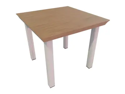 Outdoor Table Low-poly 3D model 3