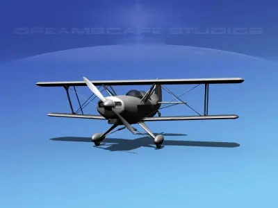 Acro Sport II Biplane VBM 3D model
