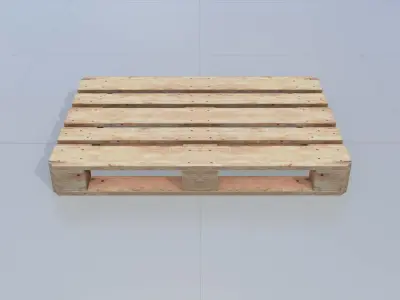 Wooden Europallet Low-poly 3D model