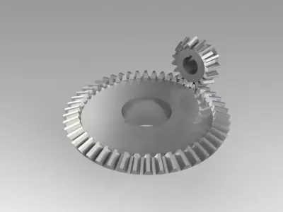 Pinion conical 3D model