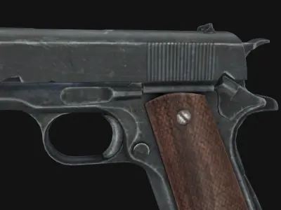 Colt M1911 Low-poly 3D model