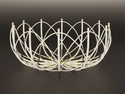 3D Fruit basket Free 3D model
