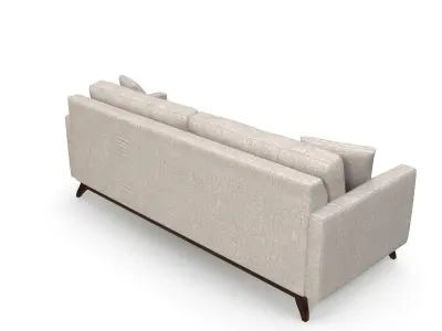 Nari Tufted Back Sofa With 2 Toss Pillows Free 3D model