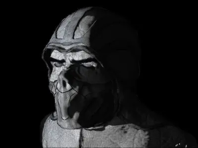 mortal kombat portrait  Low-poly 3D model