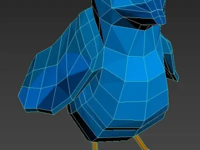 Animated bird - Low poly Free low-poly 3D model