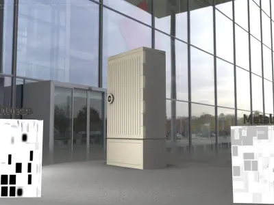 Electrical Distribution Cabinet 109 Low-poly 3D model