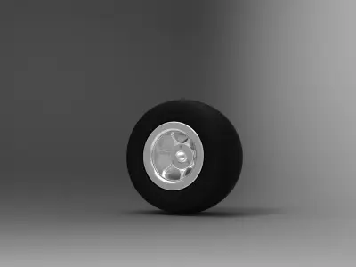 5 Rim and tire Free 3D model