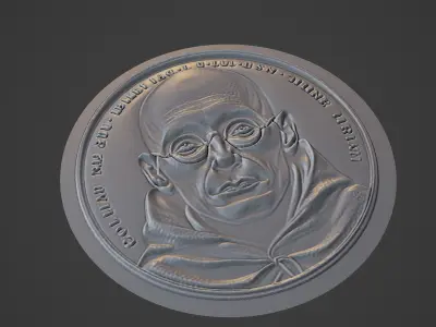 Foucault Medallion 3D print model