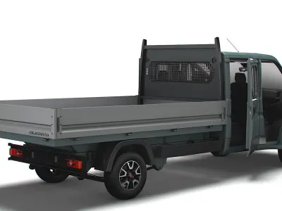 Fiat Ducato Crew Cab Truck HQInterior 2023 3D model