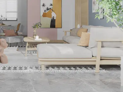 Nordic Restaurant Guest Home decoration 3D model