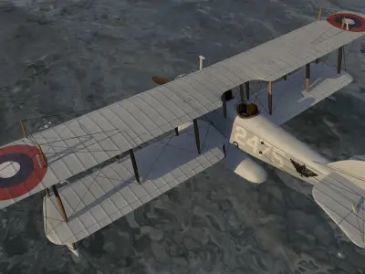 Curtiss N-9H Floatplane 3D model
