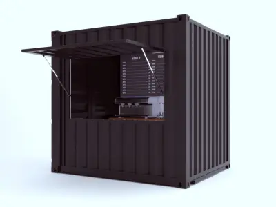 Kiosk Container 3D model