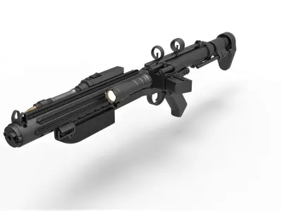 Mudtrooper Blaster rifle E-10 from Solo A Star Wars Story 2018 3D model