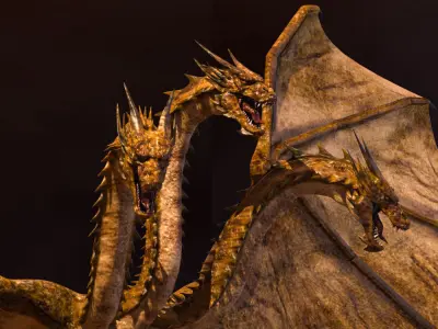 ghidhorah maya model 3D model