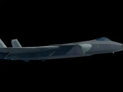 3D J-20 fighter j-20 J20 j-20 stealth fighter j-20 Weilong model 3D model