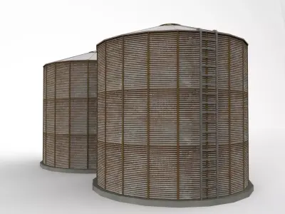 silo silage 3D model