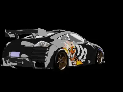Big lou Mitsubishi Eclipse GT Free 3D model