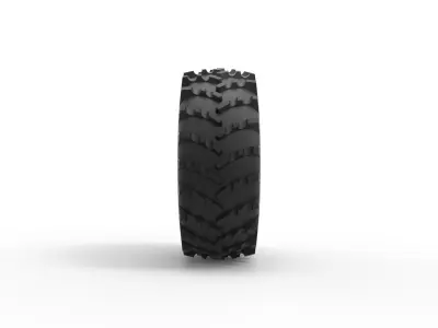 Low pressure tire 7 Scale 1 to 25 3D print model