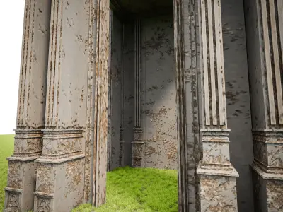 GOTHIC CASTLE BUILDING 23 Low-poly 3D model