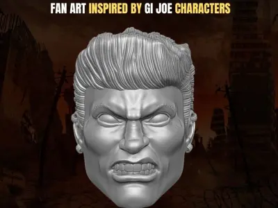 Road Pig Fan art Heads for action figures 3D print model