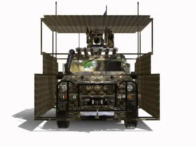 LMV 4X4 IVECO UKRAINE Low-poly 3D model