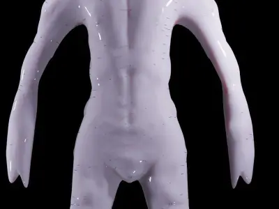 alien sculpture of bird Free low-poly 3D model