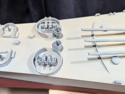 1 144 Iowa Class Battleship 3D print model