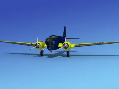 Douglas B-18A Bolo V08 3D model