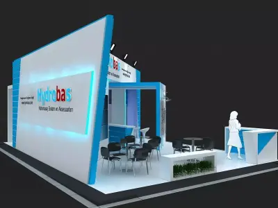 Exhibition Stand - ST0071 3D model