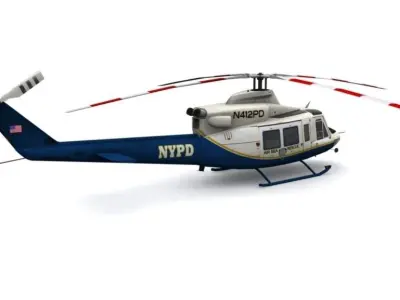 BELL 412 Low-poly 3D model