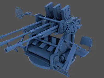 Type 96 25mm triple mount - Commercial license - 1-100 scale 3D print model