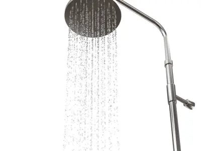 Wall Mounted Shower V4A 3D model
