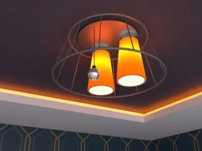 Feature Ceiling Light 3D model