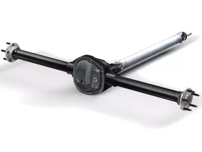 Axle and driveshaft 3D model