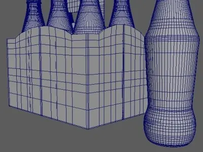 Beverage Branding Package No5 6Pack Low-poly 3D model